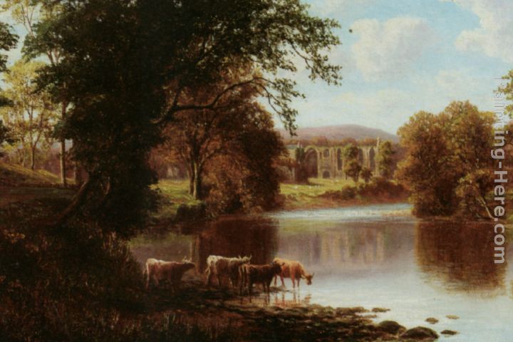 Bolton Abbey painting - William Mellor Bolton Abbey art painting